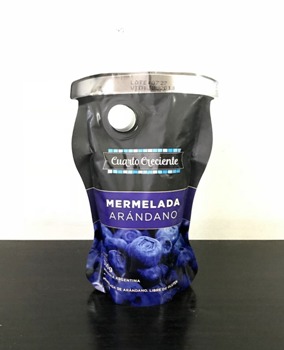CUARTO CRECIENTE MERMELADA ARANDANO CON STEVIA 330 GRS