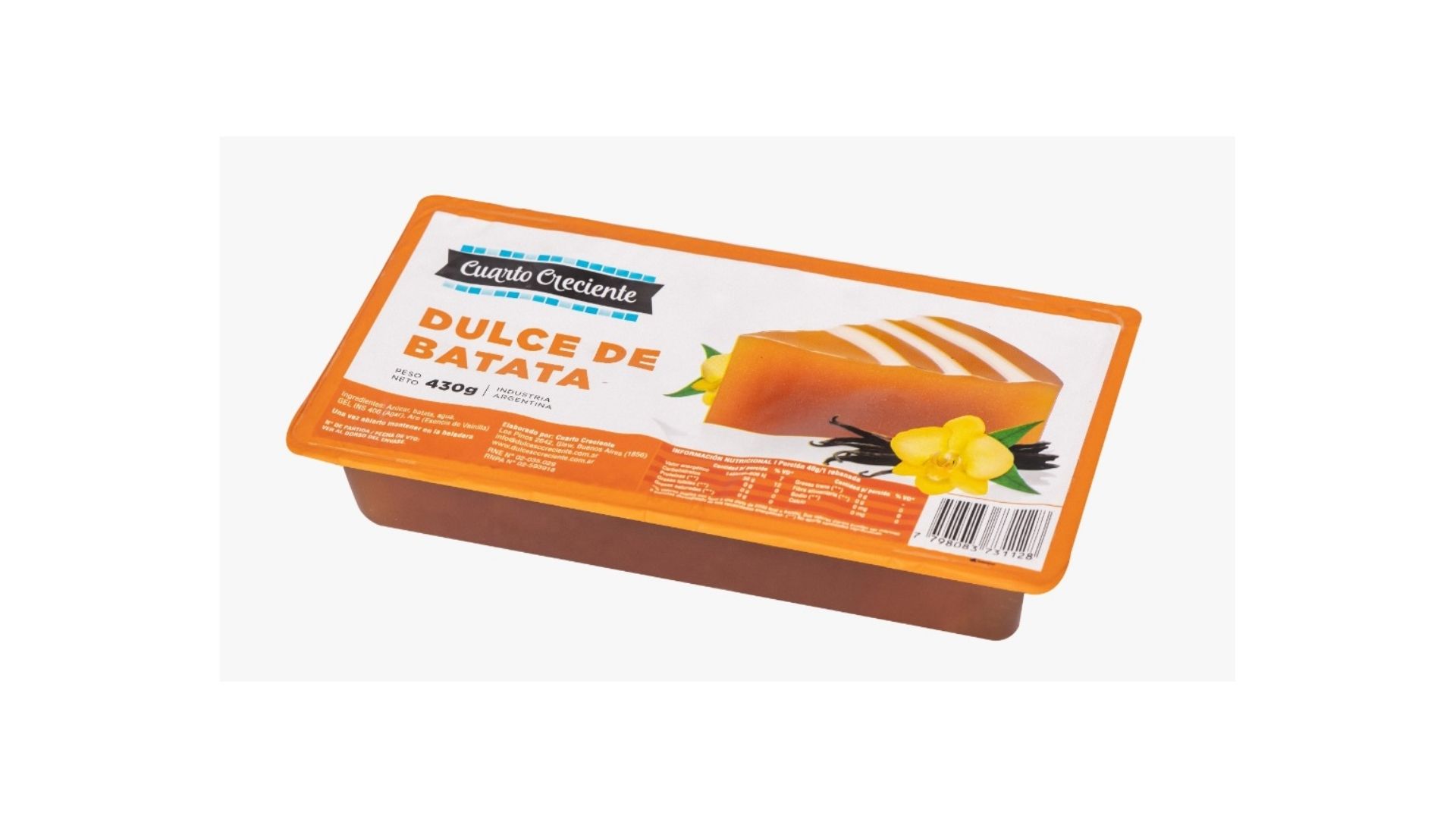 CUARTO CRECIENTE DULCE BATATA 500 GRS SOLIDO