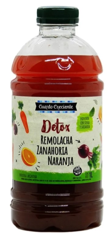 CUARTO CRECIENTE JUGO DETOX REMOL/ZNH/NAR 1 LTS