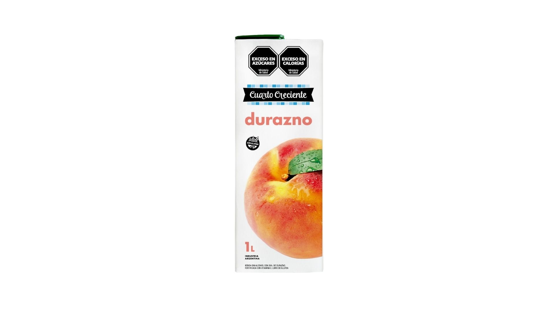 CUARTO CRECIENTE JUGO DURAZNO TETRA 1 LT