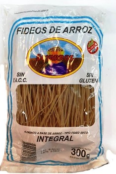 Soyarroz FIDEOS INTEGRAL 300 grs