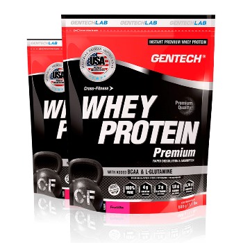 Gentech WHEY PROTEIN PREMIUM- FRUTILLA 500 grs