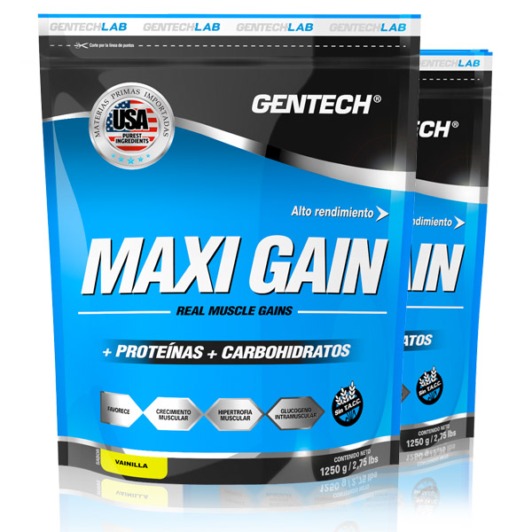 Gentech MAXI GAIN - VAINILLA 750 grs