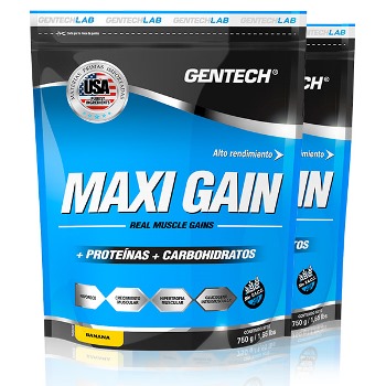 Gentech MAXI GAIN - BANANA 750 grs