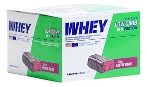 MERVICK LOW CARB BAR FRUTOS ROJOS 12 UNID