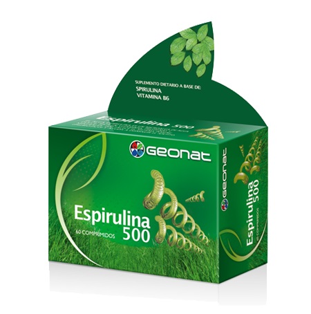 GEONAT ESPIRULINA 500 mg 60 comp