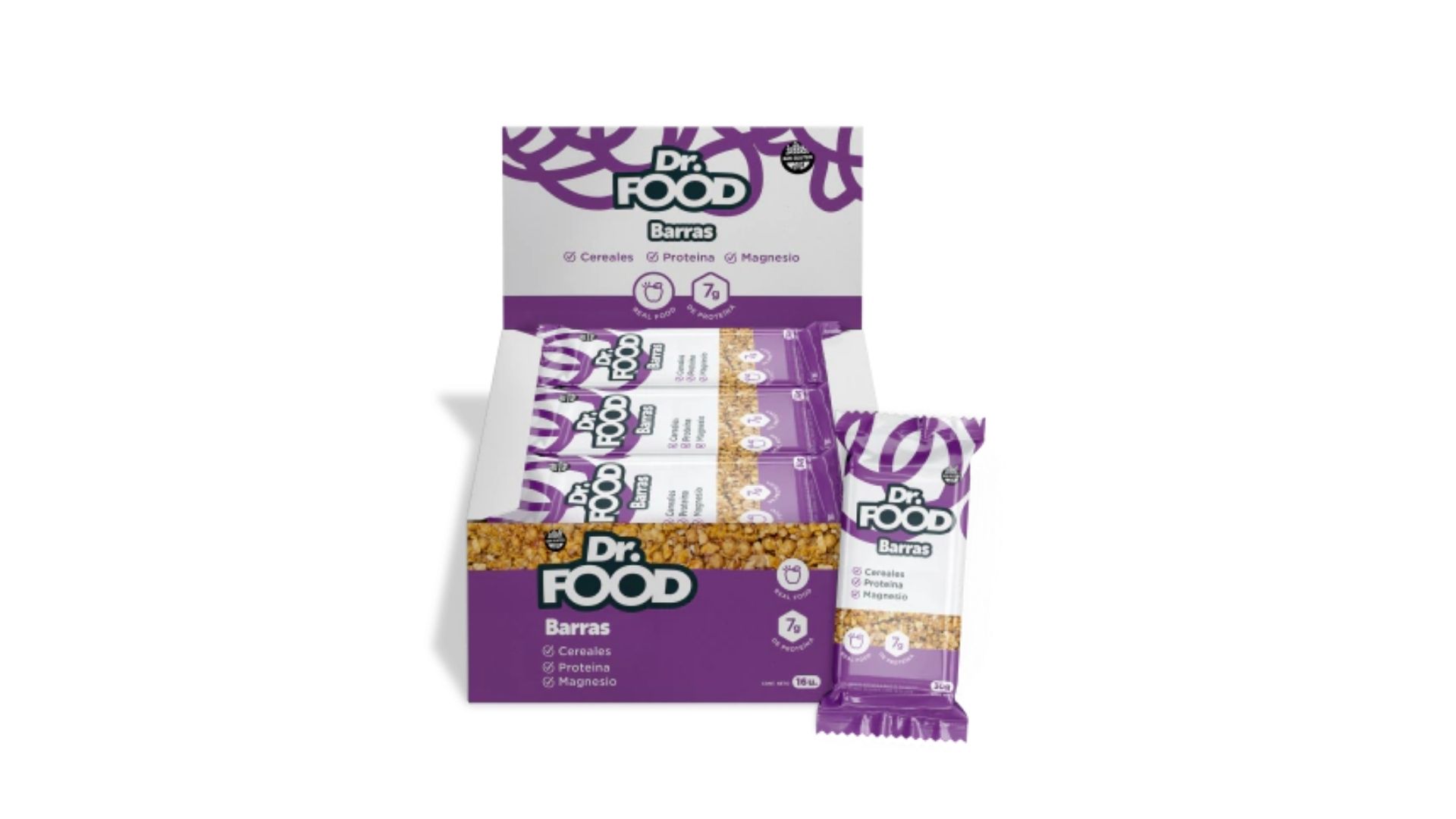 DR. FOOD BARRAS PROTEIINA + CITRATO DE MAGNESIO 16 UNID
