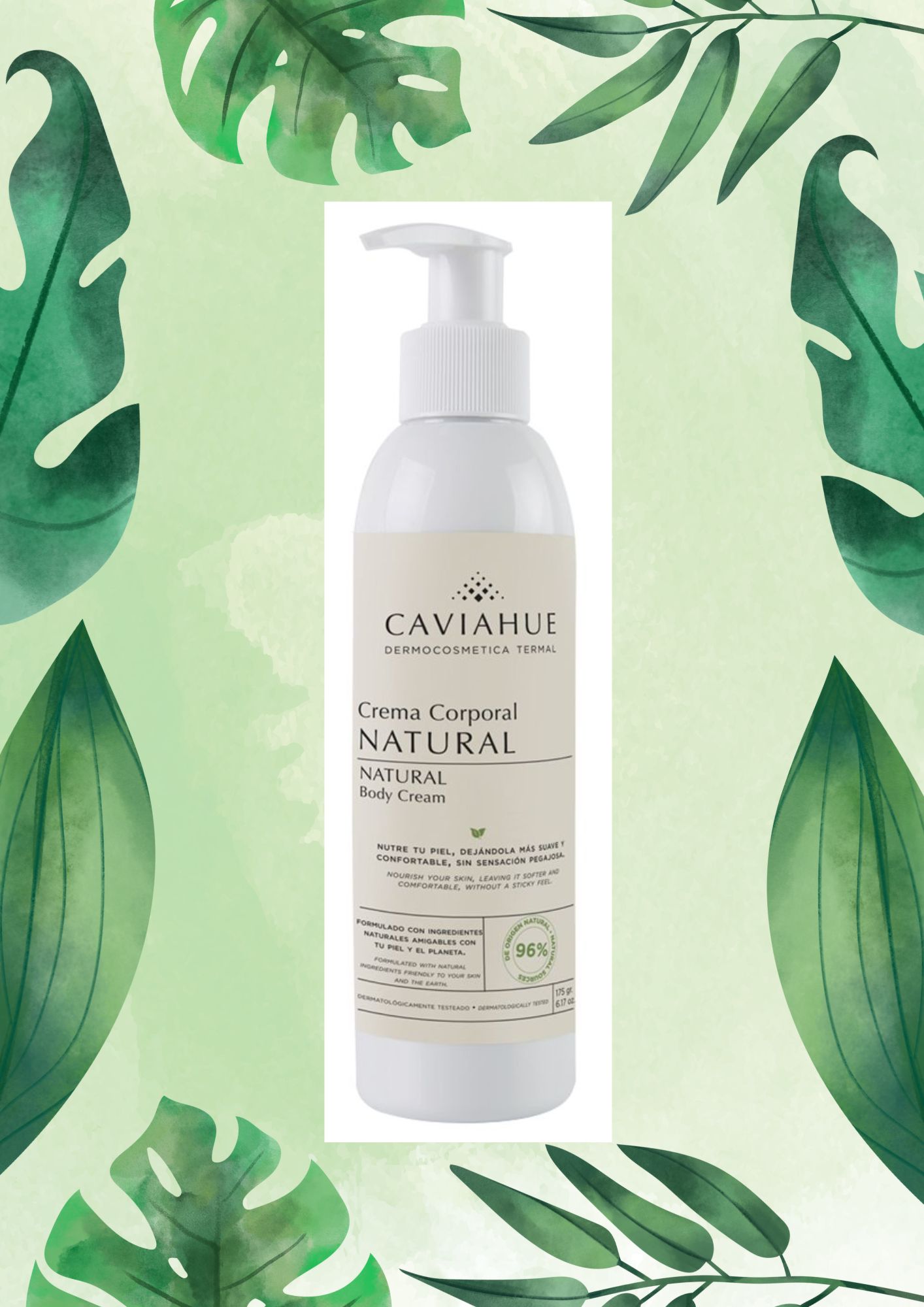 CAVIAHUE CREMA NATURAL CORPORAL 175 GRS