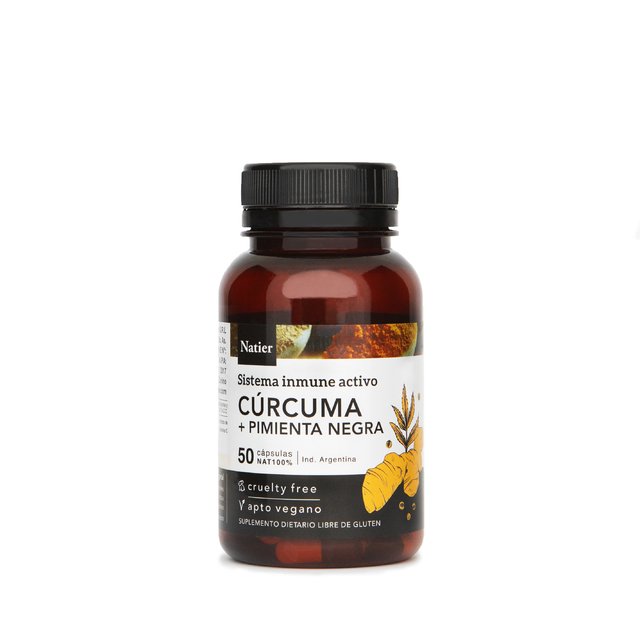 NATIER CURCUMA + PIMIENTA NEGRA 50 CAPS