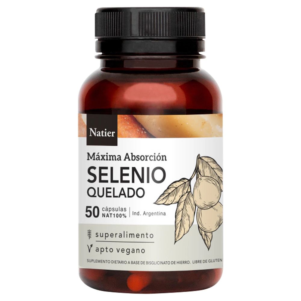 NATIER SELENIO QUELADO 50 CAPS