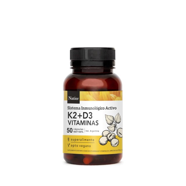 NATIER VITAMINA K2+D3 50CAP