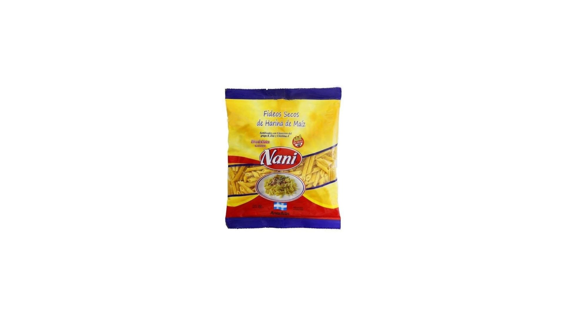 Nani FIDEOS FORTIF. HARINA DE MAIZ 350 grs MOSTACHOL