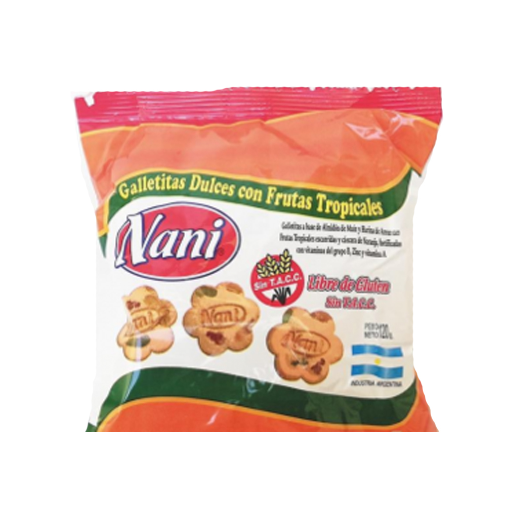 NANI GALLETITAS FRUTAS TROPICALES 120 GRS