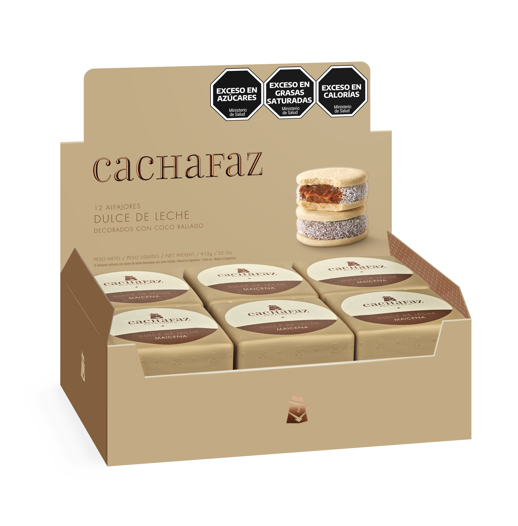 Cachafaz ALFAJOR MAICENA 12 unid