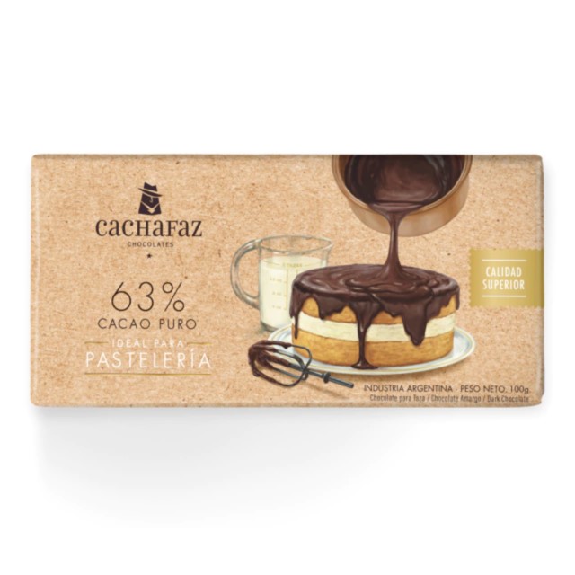 CACHAFAZ CHOCOLATE P/TAZA 63 % 100 GRS