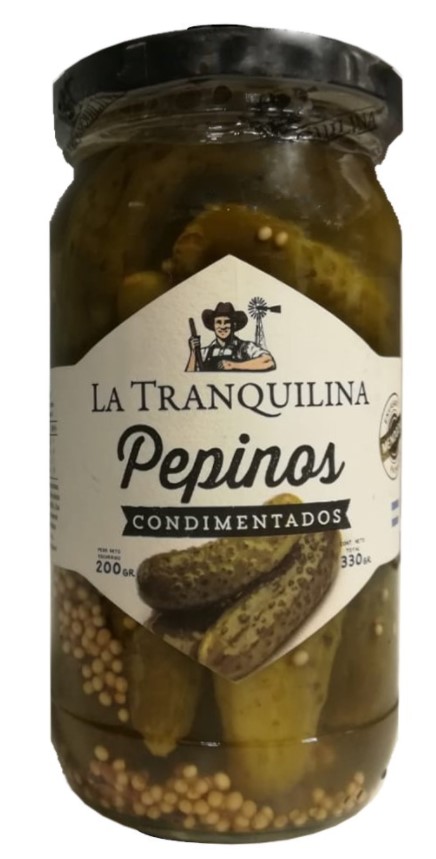 LA TRANQUILINA PEPINOS 330 GRS