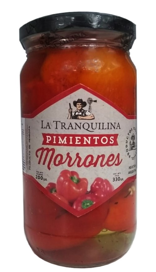 LA TRANQUILINA PIMIENTOS MORRONES 330 GRS