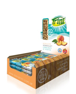 Trini BARRAS DE CEREAL DURAZNO 20 unid