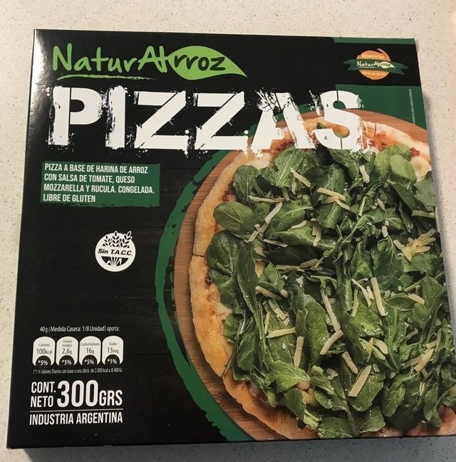NATURALRROZ PIZZA QUESO Y RUCULA 320 GRS