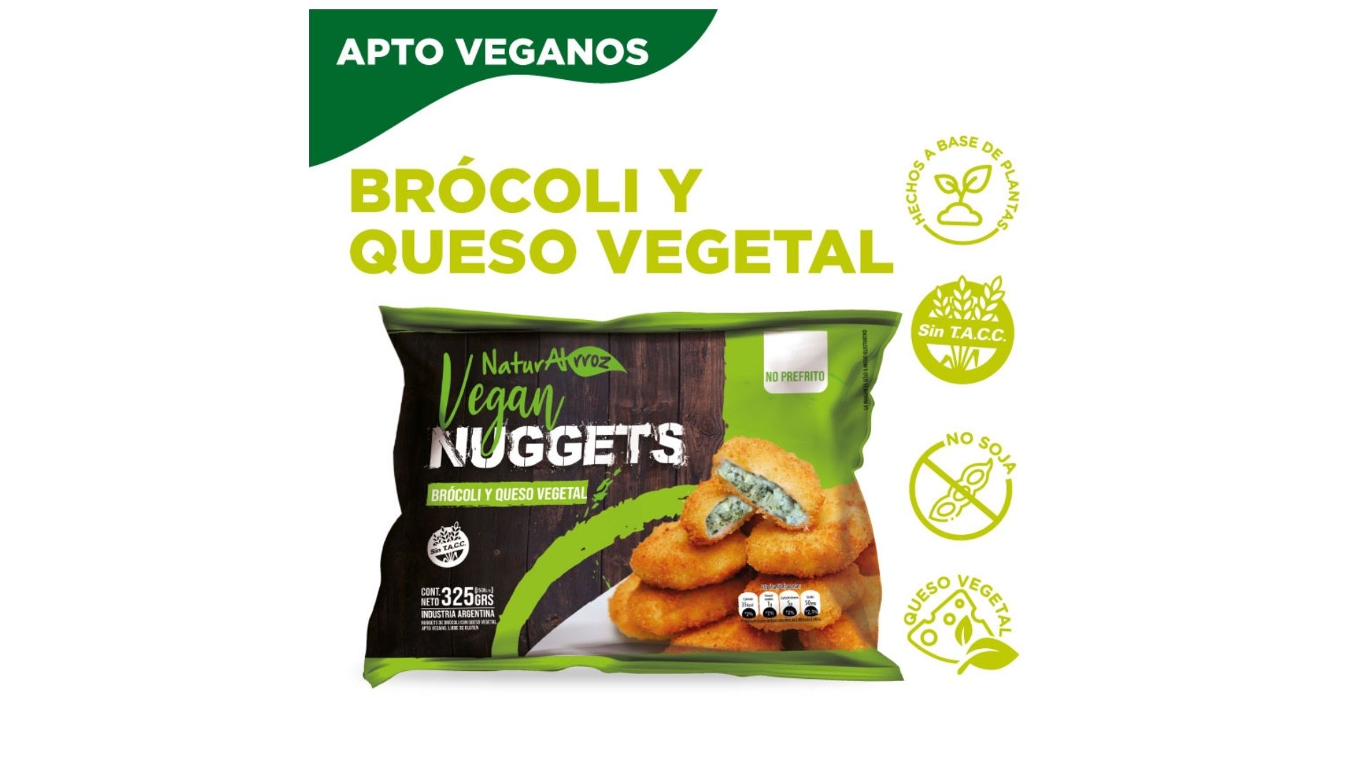 NATURALRROZ NUGGETS BROCOLI 15 UNID