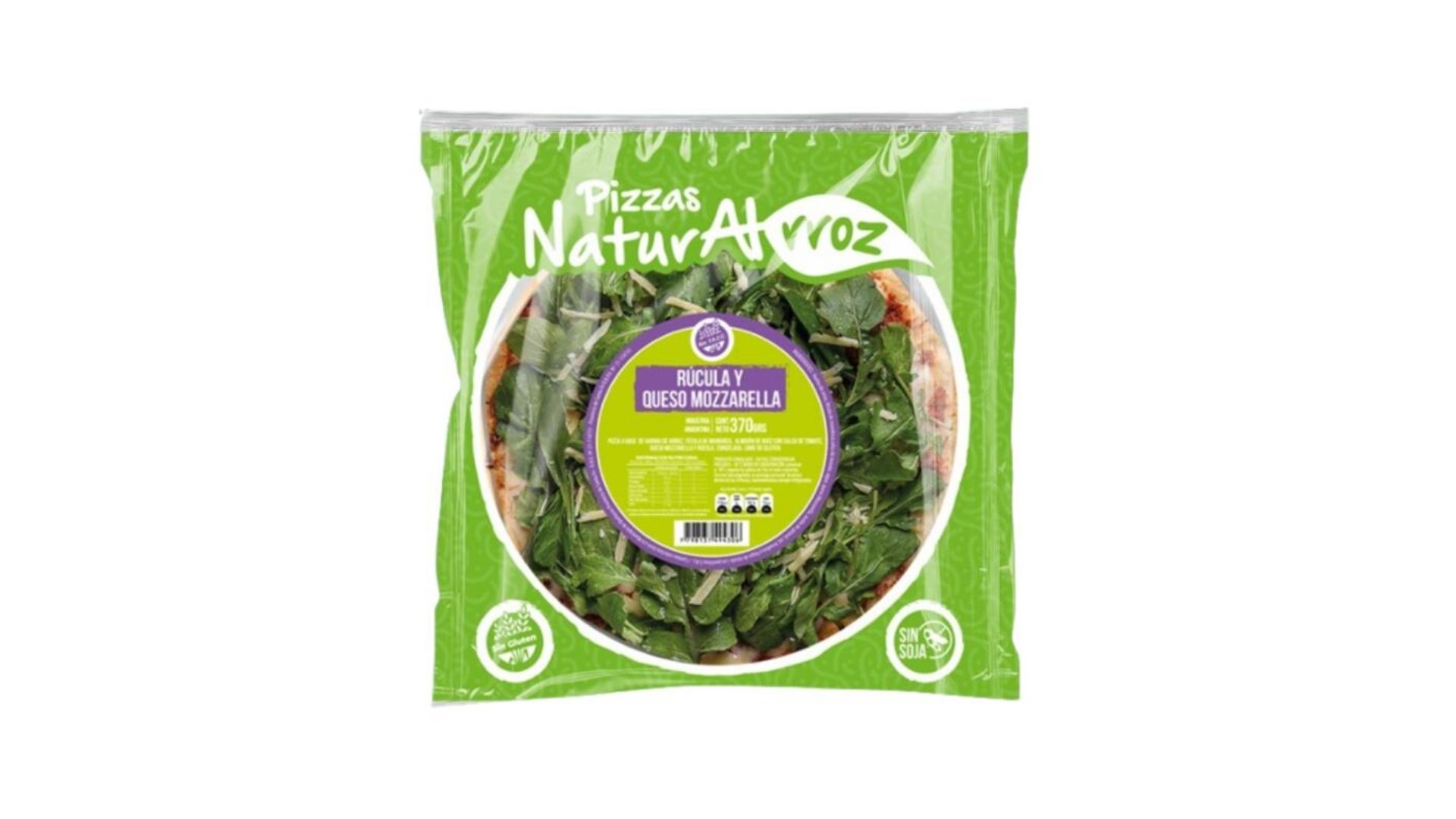 NATURALRROZ VEGAN PIZZA RUCULA 300 GRS