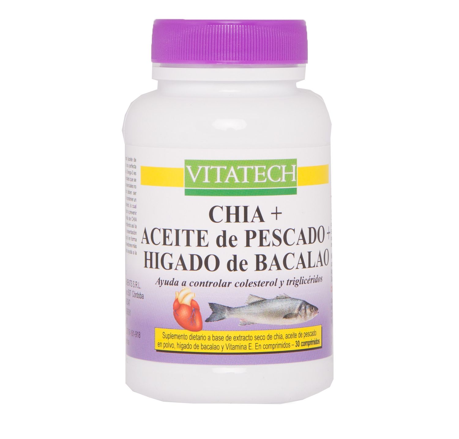 VITATECH AC PESC + CHIA + BACALAO 30 COMP