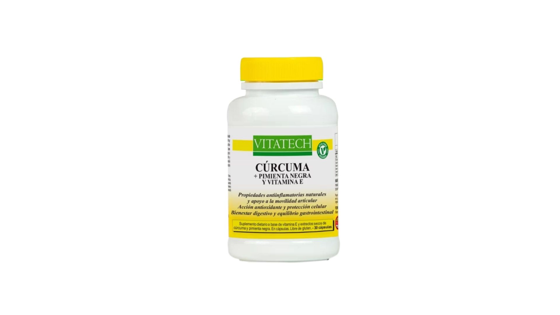 VITATECH CURCUMA + PIMIENTA 30 CAPS