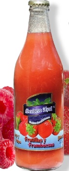 Send. Azul JUGO DE FRAMBUESA Y FRUTILLA 500 cc