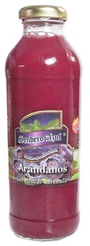 Send. Azul JUGO DE ARANDANO SIN AZUCAR 500 cc
