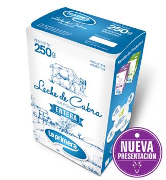 La Primera LECHE DE CABRA ENTERA 250 grs