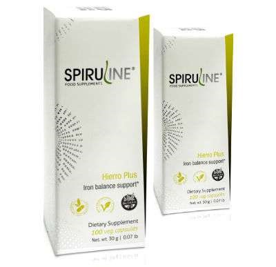 SPIRULINE HIERRO 100 CAPS