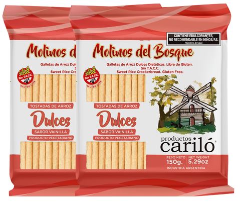 Carilo GALLETAS DE ARROZ DULCES 150 grs