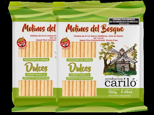 Carilo GALLETAS DE ARROZ BALANCE S/AZUCAR 150 grs