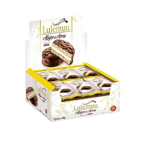 Lulemuu ALFAJORES ARROZ LIMON 12 unid
