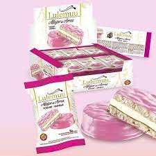 Lulemuu ALFAJORES ARROZ VAINILLA C/YOGUR FRUTILLA 12 unid