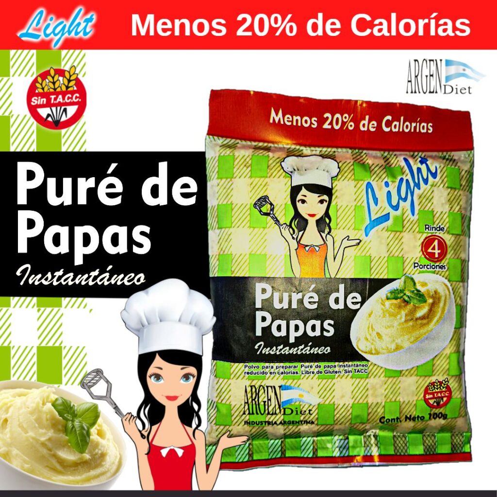 ARGENDIET PURE DE PAPAS LIGHT 100 GRS