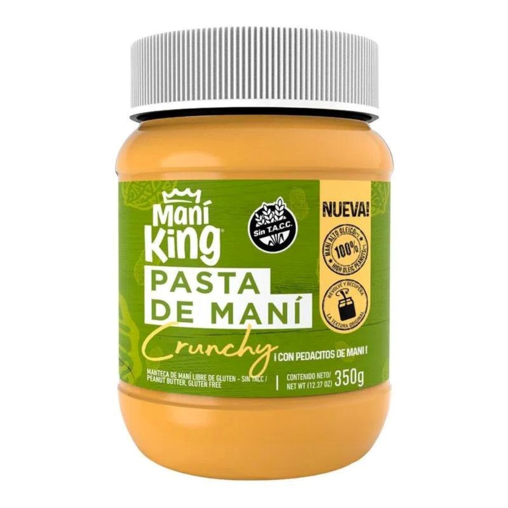 MANI KING PASTA DE MANI CRUNCHY 350 GRS
