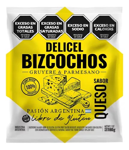 DELICEL BIZCOCHOS QUESO 180 GRS