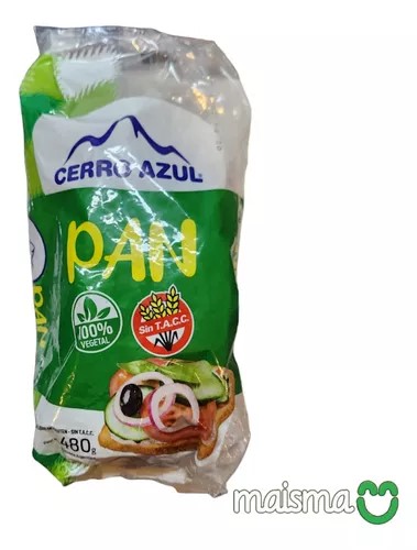 CERRO AZUL PAN DE MOLDE VEGANO 480 GRS