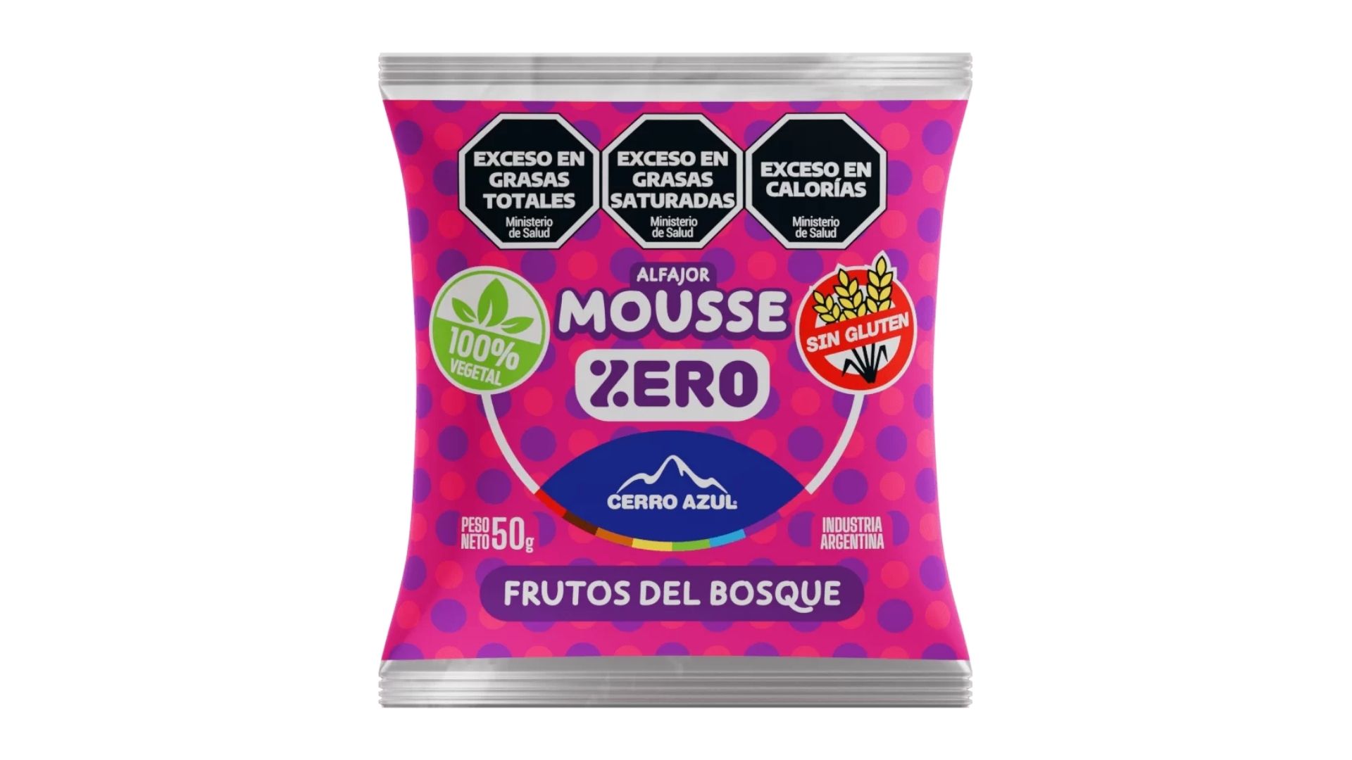 CERRO AZUL ALFAJOR MOUSSE FB ZERO 12 UNID