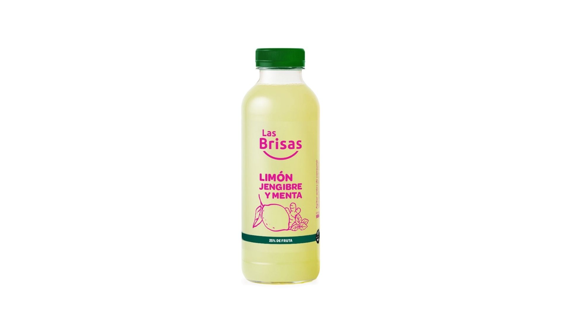 LAS BRISAS JUGO LIMON - JENGIBRE - MENTA 500 ML