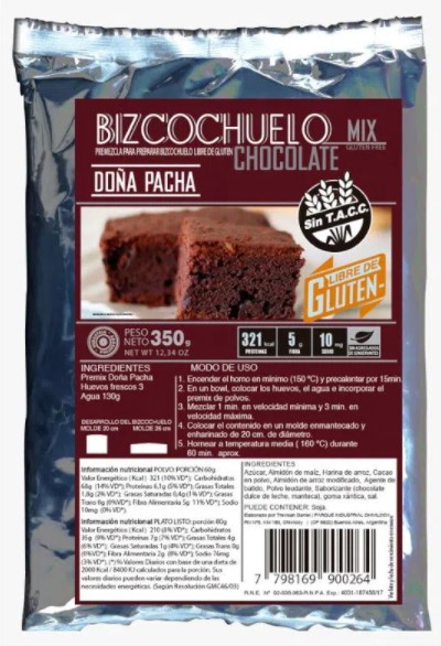 DOÑA PACHA BIZ CHOCOLATE 350 GRS