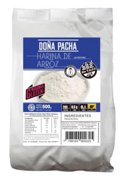 DOÑA PACHA HARINA DE ARROZ 500 GRS