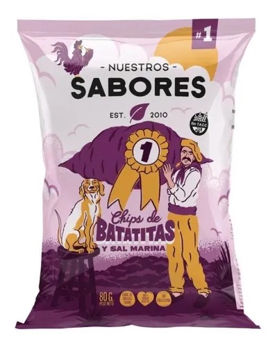 NUESTROS SABORES CHIPS BATATITAS 80 GRS
