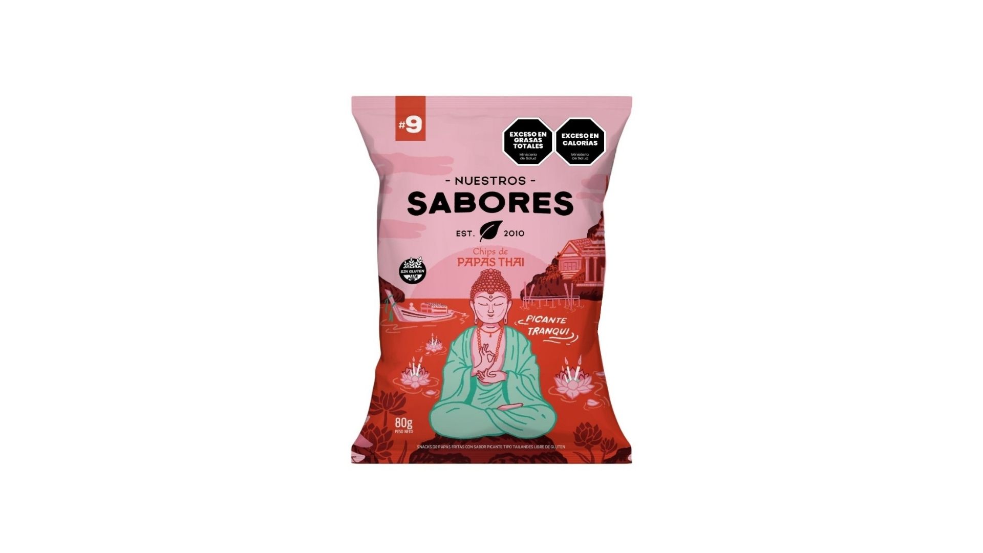 NUESTROS SABORES PAPAS THAI 80 GRS