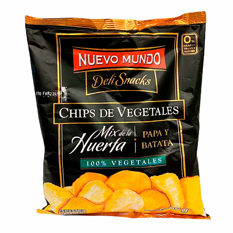NUEVO MUNDO CHIP VEGETALES DE LA HUERTA 85 GRS