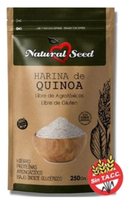 NATURAL SEED HARINA DE QUINOA 250 GRS