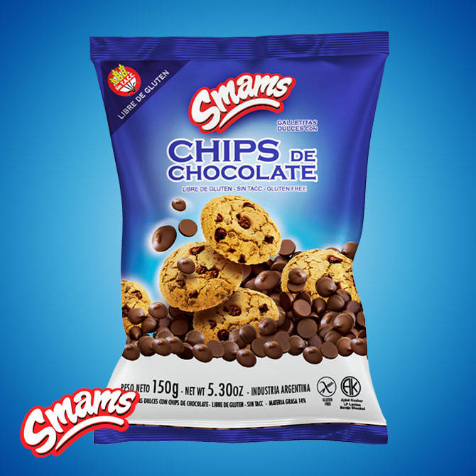 SMAMS GALLETITAS CON CHIP NEGRO 150 GRS