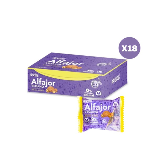 ANIMAL KIND ALFAJOR MANTECA DE MANI 18 UNID