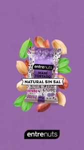 ENTRENUTS MANI TOSTADO NATURAL SIN SAL 100 GRS